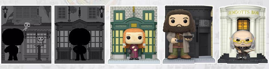 Funko POP Deluxe : Harry Potter Chemin de Traverse Hagrid et Ginny