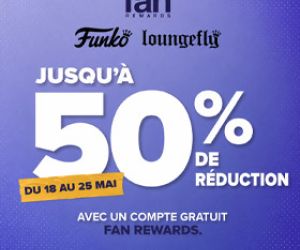 Jusqu'à -50% pour les membres Fan Rewards
