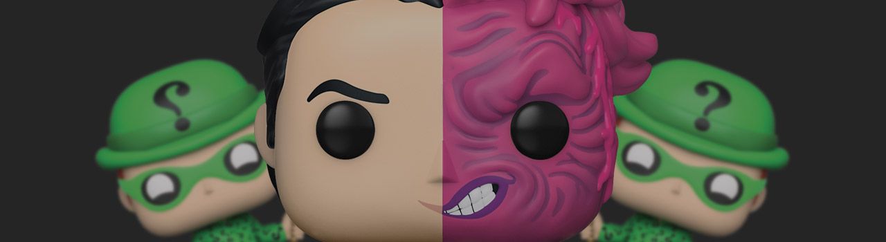Achat Figurine Funko Pop Batman Forever  Double-Face et Sphinx - Pack pas cher