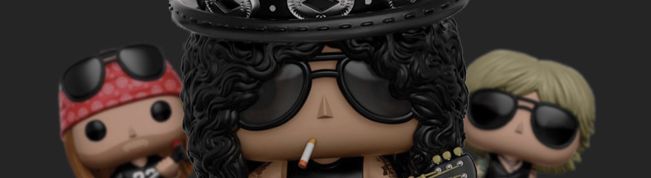 Liste figurines Funko Pop Guns N' Roses par année