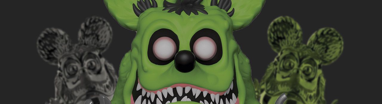 Figurine Pop Rat Fink 15 pas cher Rat Fink Brillant dans le noir