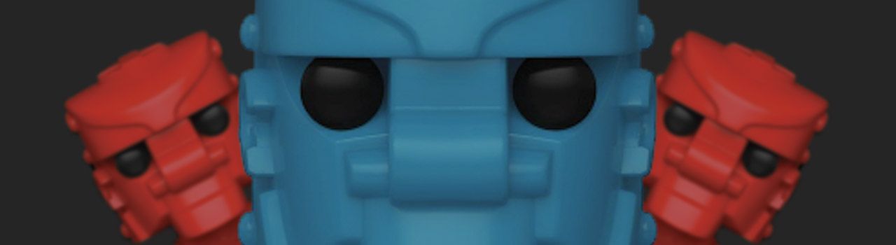 Achat Figurine Funko Pop Rock 'Em Sock 'Em Robots  Robot Blue Bomber - Porte clés pas cher