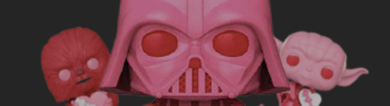 Achat Figurine Funko Pop Star Wars : Saint-Valentin  Dark Vador / Stormtrooper / Chewbacca / Yoda - Diamant pas cher