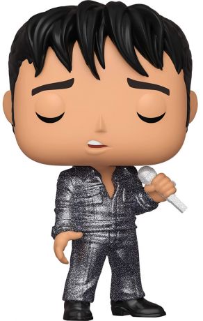 Figurine Funko Pop Elvis Presley #188 Elvis Presley '68 Comeback Spéciale Diamant 