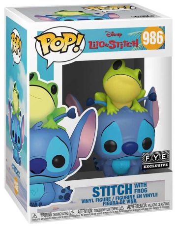 Figurine Funko Pop Lilo et Stitch [Disney] #986 Stitch avec grenouille