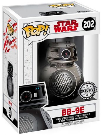 Figurine Funko Pop Star Wars 8 : Les Derniers Jedi #202 BB-9E - Chrome