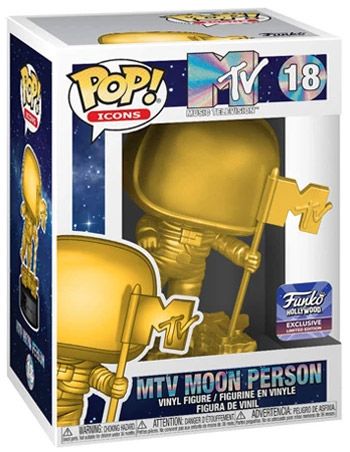 Figurine Funko Pop Icônes de Pub #18 MTV Astronaute - Or