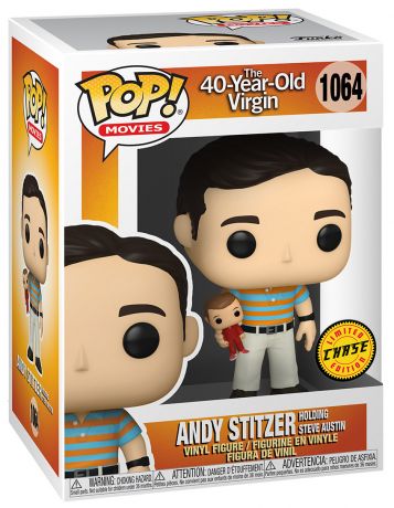 Figurine Funko Pop 40 ans, toujours puceau #1064 Andy Stitzer [Chase]