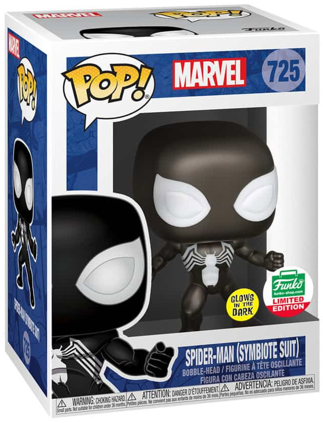 Figurine Pop Marvel Comics #725 pas cher : Spider-Man Symbiote costume