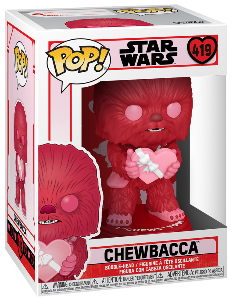 Figurine Pop Star Wars : Saint-Valentin #419 pas cher : Chewbacca - Saint- Valentin