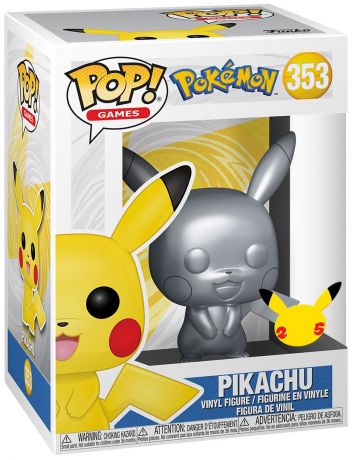 Figurine Funko Pop Pokémon #353 Pikachu Argent