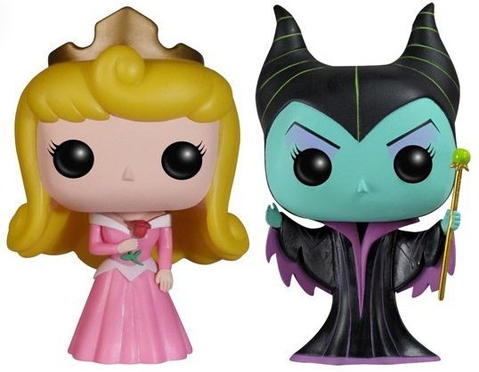 Figurine Funko Pop La Belle au Bois Dormant [Disney] #07 Aurora et Maléfique - Pack 2