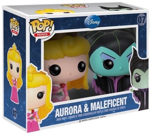 Figurine Funko Pop La Belle au Bois Dormant [Disney] #07 Aurora et Maléfique - Pack 2