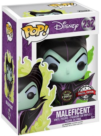 Figurine Pop La Belle au Bois Dormant [Disney] #232 pas cher : Maléfique  flammes [Chase]