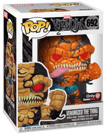 Figurine Funko Pop Venom [Marvel] #692 La Chose Vénomisé - Métallique 