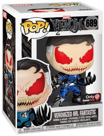 Figurine Funko Pop Venom [Marvel] #689 M. Fantastique vénomisé - Métallique 