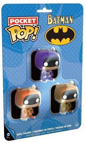 Figurine Funko Pop Batman [DC] Pack de 3 Batman