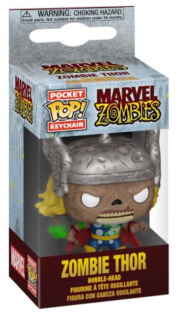 Figurine Funko Pop Marvel Zombies Thor Zombie - Porte-clés