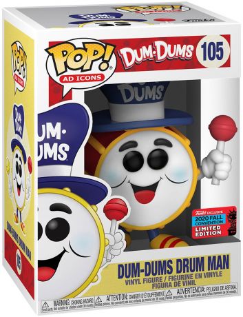 Figurine Funko Pop Icônes de Pub #105 Dum-Dums Drum Man