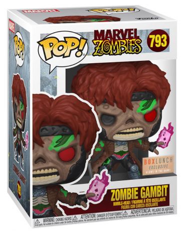 Figurine Funko Pop Marvel Zombies #793 Gambit en Zombie - Glow In The Dark