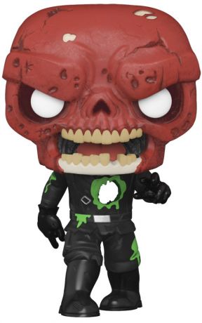 Figurine Funko Pop Marvel Zombies #668 Crâne rouge en Zombie