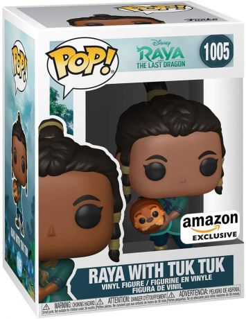 Figurine Funko Pop Raya et le Dernier Dragon #1005 Raya avec bébé Tuk Tuk