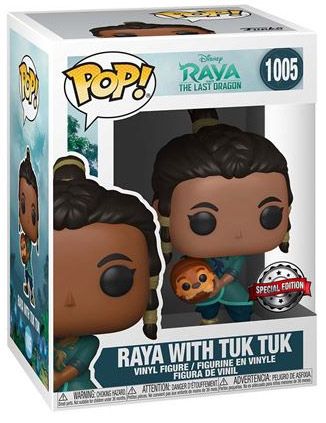 Figurine Funko Pop Raya et le Dernier Dragon #1005 Raya avec bébé Tuk Tuk