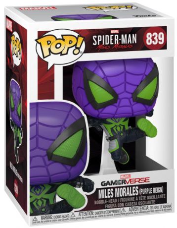Figurine Funko Pop Marvel's Spider-Man: Miles Morales #839 Miles Morales Menace Violette