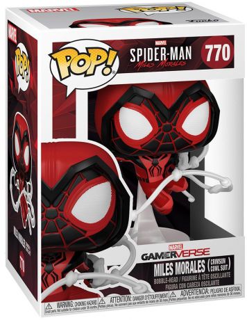 Figurine Funko Pop Marvel's Spider-Man: Miles Morales #770 Miles Morales Capuche écarlate 
