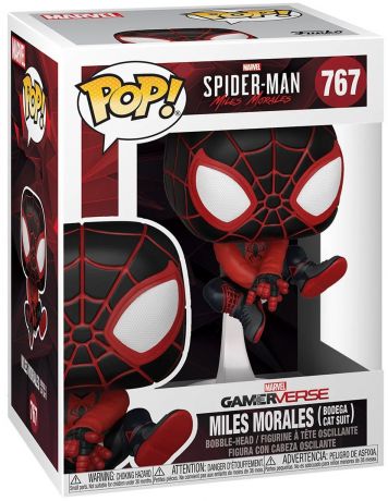 Figurine Funko Pop Marvel's Spider-Man: Miles Morales #767 Morales Miles  Combinaison de chat Bodega