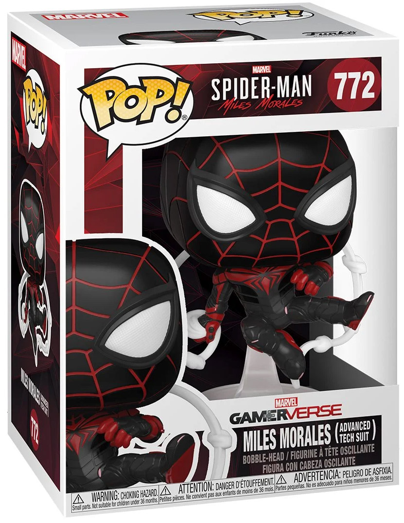 Figurine Pop Marvel's Spider-Man: Miles Morales #772 pas cher : Morales  Miles Advanced Tech Suit