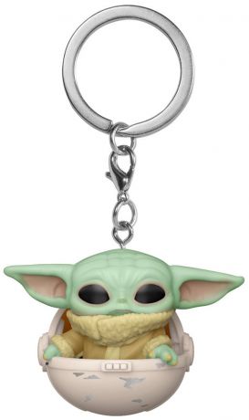 Figurine Funko Pop Star Wars : Le Mandalorien L'enfant dans Hover Pram Pocket Keychain