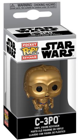 Figurine Funko Pop Star Wars : The Clone Wars #00 C-3PO - Porte clés