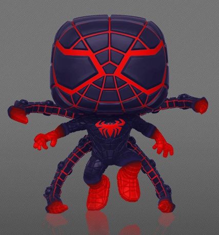 Figurine Funko Pop Marvel's Spider-Man: Miles Morales #775 Miles Morales Combinaison programmable - Glow in the dark