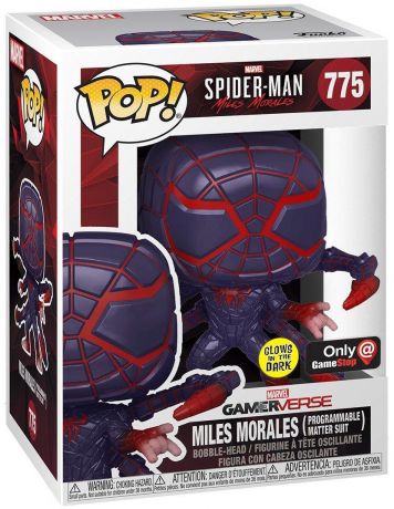 Figurine Funko Pop Marvel's Spider-Man: Miles Morales #775 Miles Morales Combinaison programmable - Glow in the dark