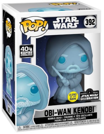 Figurine Funko Pop Star Wars 5 : L'Empire Contre-Attaque #392 Obi-Wan Kenobi - Glow in the dark