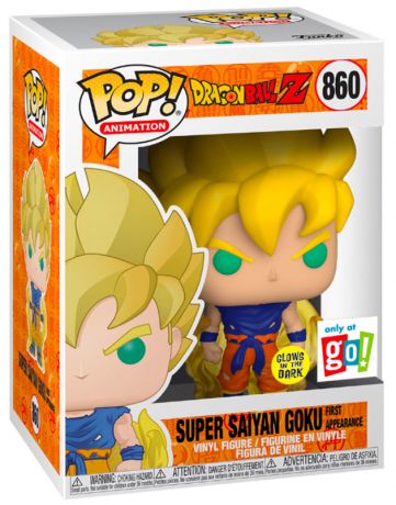 Figurine Funko Pop Dragon Ball Z #860 San Goku super saiyan - Glow In The Dark