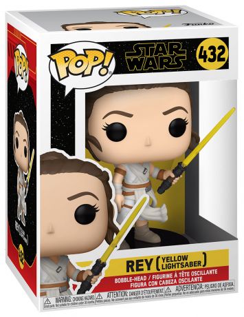 Figurine Funko Pop Star Wars 9 : L'Ascension de Skywalker #432 Rey Sabre laser jaune