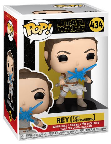 Figurine Funko Pop Star Wars 9 : L'Ascension de Skywalker #434 Rey 2 Sabres laser