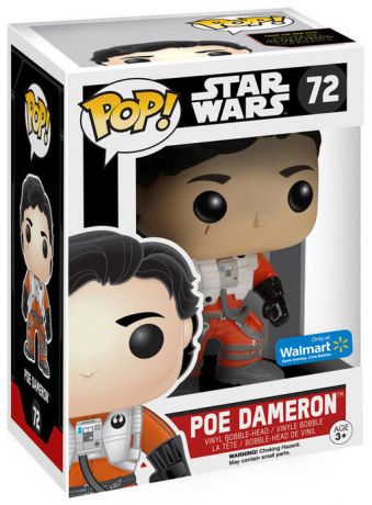 Figurine Funko Pop Star Wars 7 : Le Réveil de la Force #72 Poe Dameron - Sans Casque