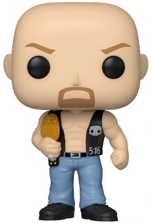 Figurine Funko Pop WWE #84 Stone Cold avec ceinture