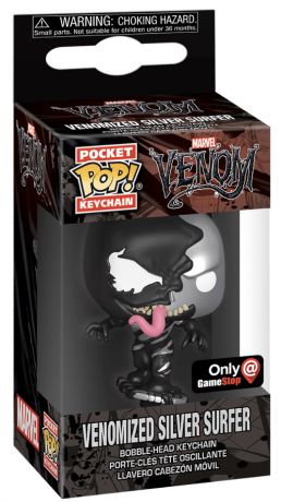 Figurine Funko Pop Venom [Marvel] Surfer d'Argent vénomisé - Porte clés