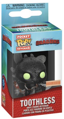 Figurine Funko Pop Dragons Krokmou - Porte clés - brillant 