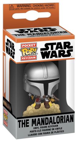 Figurine Funko Pop Star Wars : Le Mandalorien Le Mandalorien avec Blaster - porte clés