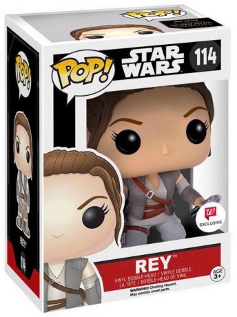 Figurine Funko Pop Star Wars 7 : Le Réveil de la Force #114 Rey - Tenue de la Résistance