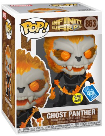 Figurine Funko Pop Infinity Warps #863 Ghost Panther - Glow In the Dark