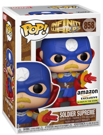 Figurine Funko Pop Infinity Warps #858 Soldier Supreme - Glow In The Dark