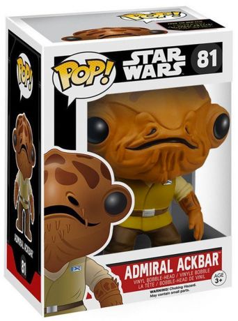 Figurine Funko Pop Star Wars 7 : Le Réveil de la Force #81 Amiral Ackbar