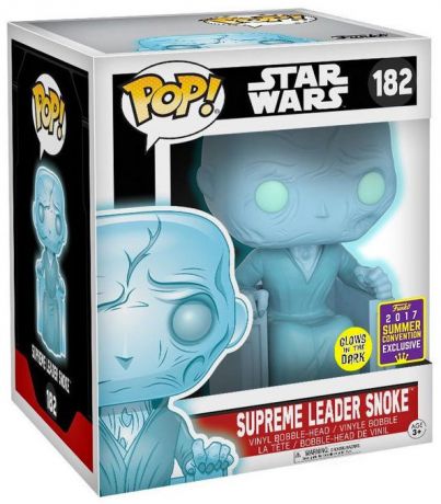 Figurine Funko Pop Star Wars 7 : Le Réveil de la Force #182 Suprême Leader Snoke - 15 cm & Brille dans le Noir 