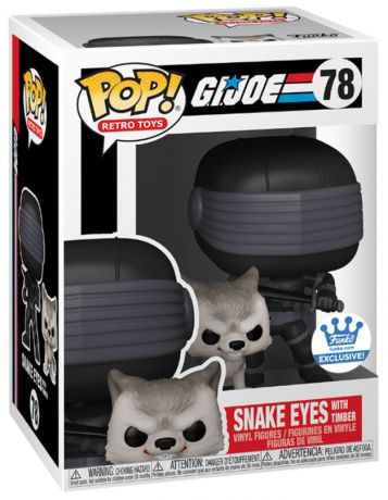 Figurine Funko Pop Hasbro #78 Snake Eyes avec Timber - G.I Joe